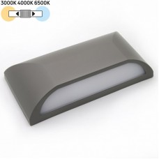 Φωτιστικό Επίτοιχο LED 6W 230V 480lm CCT Polycarbonate Γκρι IP65 9-96668